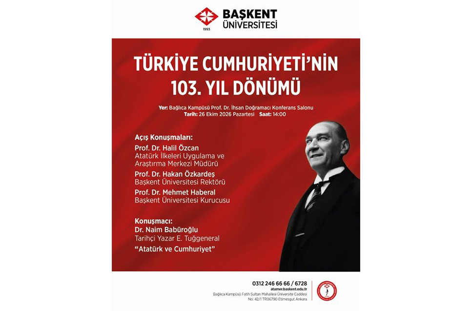 Türkiye Cumhuriyeti'nin 103. Yıl Dönümü