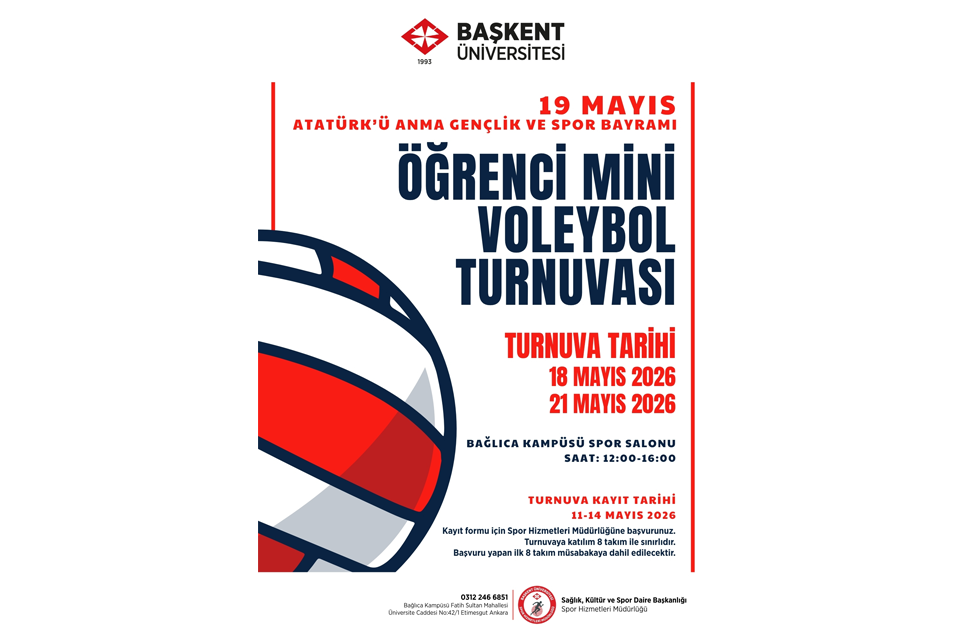 19 Mayıs Atatürk'ü Anma, Gençlik ve Spor Bayramı Öğrenci Mini Voleybol Turnuvası