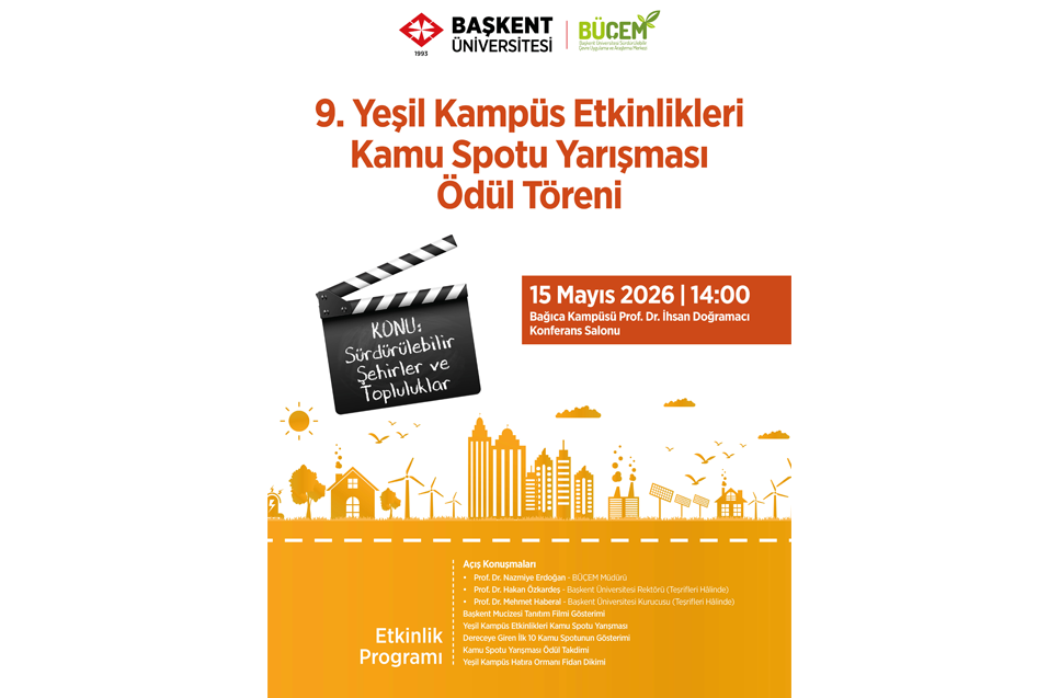 9. Yeşil Kampüs Etkinlikleri Kamu Spotu Yarışması Ödül Töreni