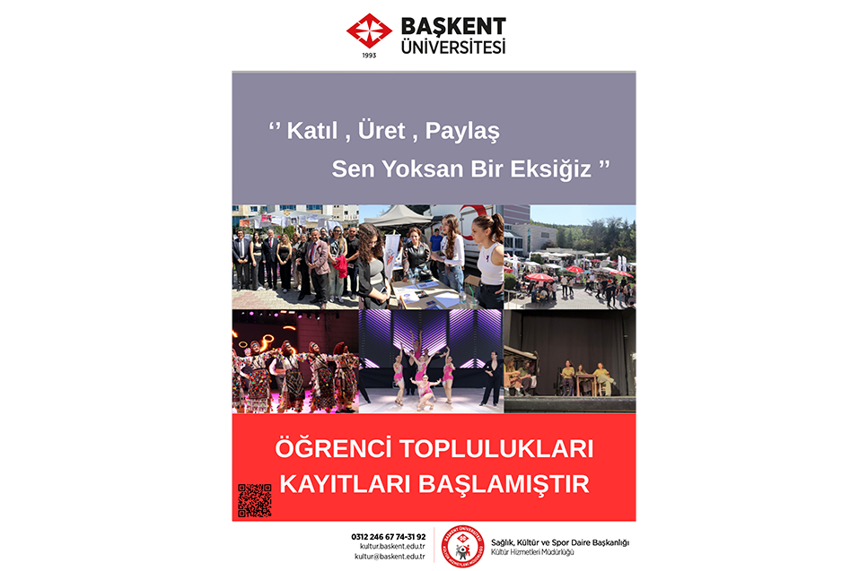 Öğrenci Toplulukları Kayıtları Başlamıştır